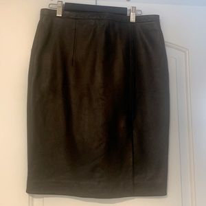 Michael Kors 100% Leather Skirt size 6